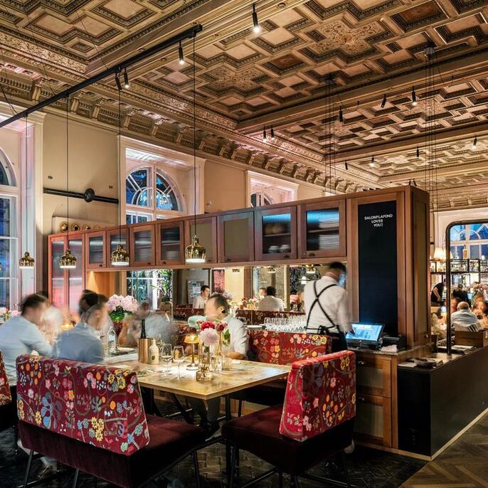 Salonplafond im MAK