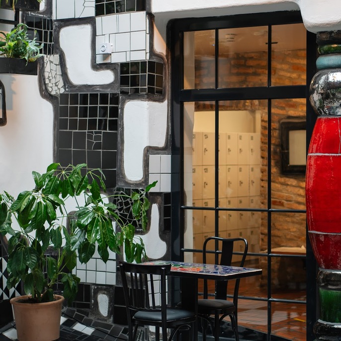 Café Friedlich im KunstHausWien Museum Hundertwasser